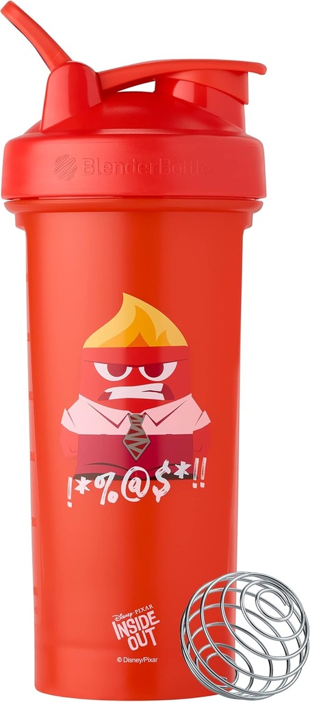 BlenderBottle Pixar Classic V2 Shaker Bottle Ideaalne valgu raputamiseks ja eeltreeninguks, 28-kordne, seespool