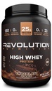 Revolution Nutrition, High Whey, Protein Powder 2LB, Whey Isolate, Gluten Free, Lean Muscle Mass for Men & Women, 25g of Protein Per Scoop, 908 g, 24 Servings (Chocolate Cake, 2 Pound)