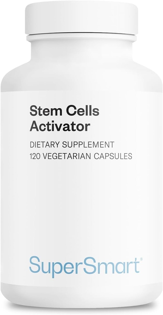 Supersmart Stem Cells Activator (Advanced Formula) - Astragaloside, Fuidocan - Natural Stem Cells Supplement 124; Non-GMO & Gluten Free - 120 vegetáriánus kapszula