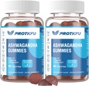 2 Pack Ashwagandha Gummies & Vitamina D3 Gummies Organic Aswangdha Supplement for Improve Sleep, Stress Relief & Mood Calm (No-GMO, Gluten-Free &amp; Sugar Free)