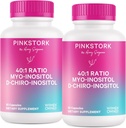 Myo-Inositol & D-Chiro Inositol Supplemento - Equilibrio ormonale per le donne - Supporto ovarico - 40:1 Ratio - Integratori di fertilità per le donne - 180 capsule, 2 mesi di alimentazione