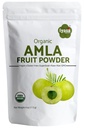 Proszek organiczny Amla Fruit, Proszek Amalaki Berry, Opakowanie próbne 4 uncji / 112 gm, USDA Organic, Surowy Superfood dla skóry i włosów, Pouch Resealable 4 oz