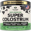 Super Colostrum Grasz Bovine Colosrum Pritrum Powder per a Bloping, Imne, Energia, pèl de salut, pell i Nals Colsrum suplementaris  2001-2005 per cent de l'IgG Cow Colosrum per a humans jploved per dones i homes