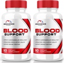 (2 пакет) Hemagenix Capsules, Hemagenix Advanced Blood Support Formula, Всі природні добавки для забезпечення здорових рівнів, додаткові міцні таблетки для загальної Wellness, Офіційні відгуки (120 капсули)