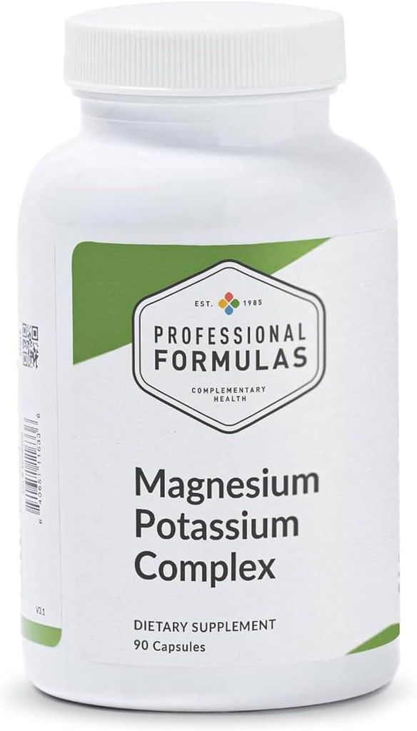 Profesyonel Formulas Magnezyum Kompleksi - Glycinate, Citrate, Malate, & Krebs Döngüsü - Sağlıklı Nöromuscular ve Kardiyak Fonksiyonları Desteklemek - Vejetaryen, GF, Hipoallergen -180ct