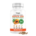 Papaya Leaf 10:1 Extract - Natural Digestive Enzymes for Digestion, Bloating Relief, Immune Support - 1500mg Per Serving - 180 Veggie Capsules - Non-GMO, Gluten-Free, Vegan-Friendly Supplement