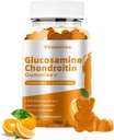 Glukosamiini Chondroitin Gummies with MSM & Elderberry Extra Strength - Joint Support, antioksidantti Immuuni täydentää aikuisille, miesten & naisten mineraalit, Coenzyme Q10, DHA - 60 Orange Gummies
