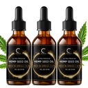 GPGP GreenPeople 3 Packs Natural Hemp Seed Oil Liquid Drop, Immune System Support, Support Focus and Energy, and Support Nighttime Activities, Pure Extract, Rich in Omega 3&6&9 Fatty Acids