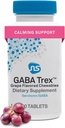 Neuorscience GABA Trex L Theanine Supplement - 일상 스트레스 지원 및 저녁 휴식을위한 Calm 보조 - Chewable Grape-Flavored Tablet - Vegan & Non-GMO (60 정제)