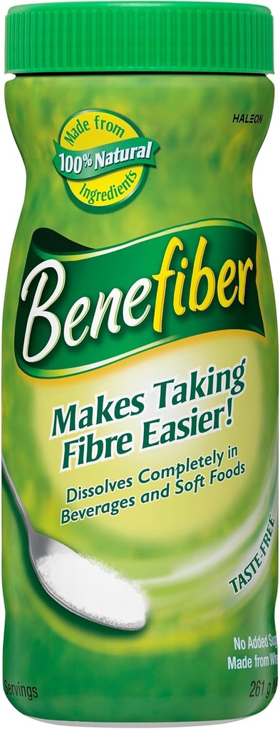 Benefiber Taste- Free, Sugar-Free Fiber Supplement Powder for Digestive Health 74 Sługi 261g