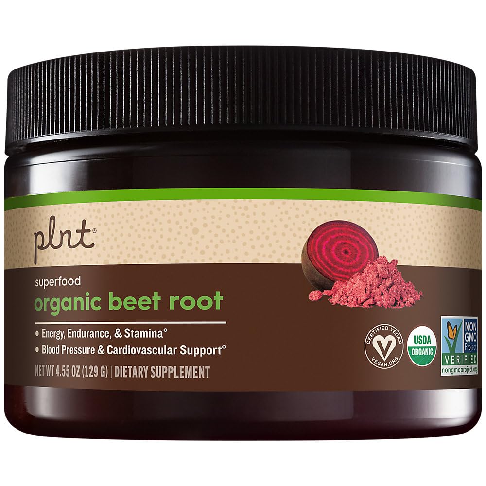 Organic Beet Root Powder a" Superfood - Natural Energy & Healthy Blood Pressure Support (4.55 oz. / 30 Servings)