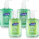 PURELL Advanced Hand Sanitizer Soothing Gel, Fresh Scent, 8 fl oz Pump Pudele (iepakojums 4), 9674-06-ECDECO