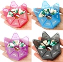 Brand 4 Pack Pill Box - Daily & Weekly Pill Organizer, Travel Size, 1 Time egy nap, Kis Pill Case, Medicine Pill Container & Holder