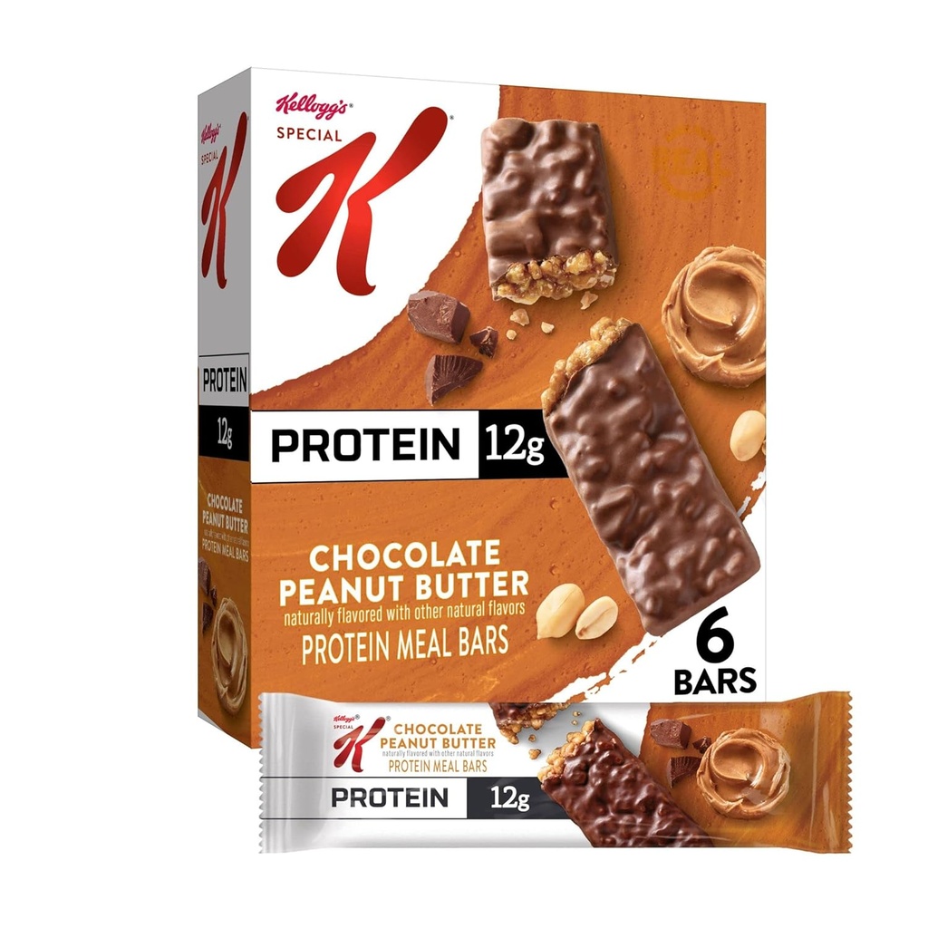 Kel Spc K 6pk Barra de Refeição Ch Tamanho 9,5z Kel Spc K 6pk Barra de Refeição Chocolate Peanutbutter