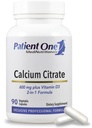 Patient One Calcium Citrate Plus Vitamin D3 | Supplement to Support Bone and Heart Health* | Enhanced Absorption | 90 Capsules