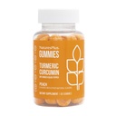 NaturesPlus Gummies Turmeric Curcumin - 60 Gummies, Peach - Supports Joint, Digestive & Cardiovascular Health - Vegan, Gluten Free, Non-GMO - 30 Servings