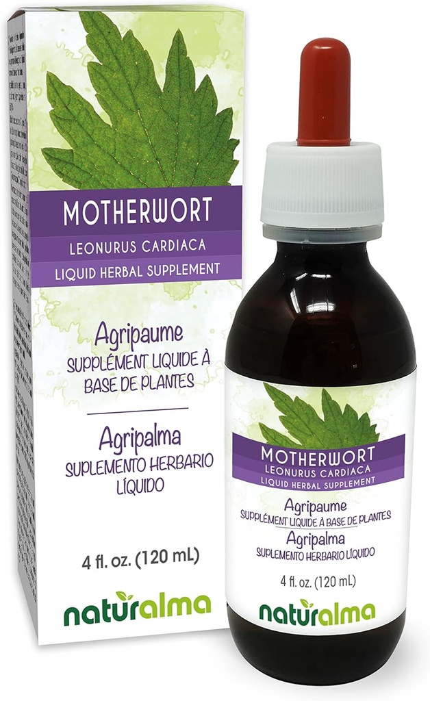 Naturalma Marewort (Lonurus cardiaca) herb amb Flors d'alcohol-Free Tincure - 4 expulsió d' ozí en gotes - Hebal suplementari - Vegan
