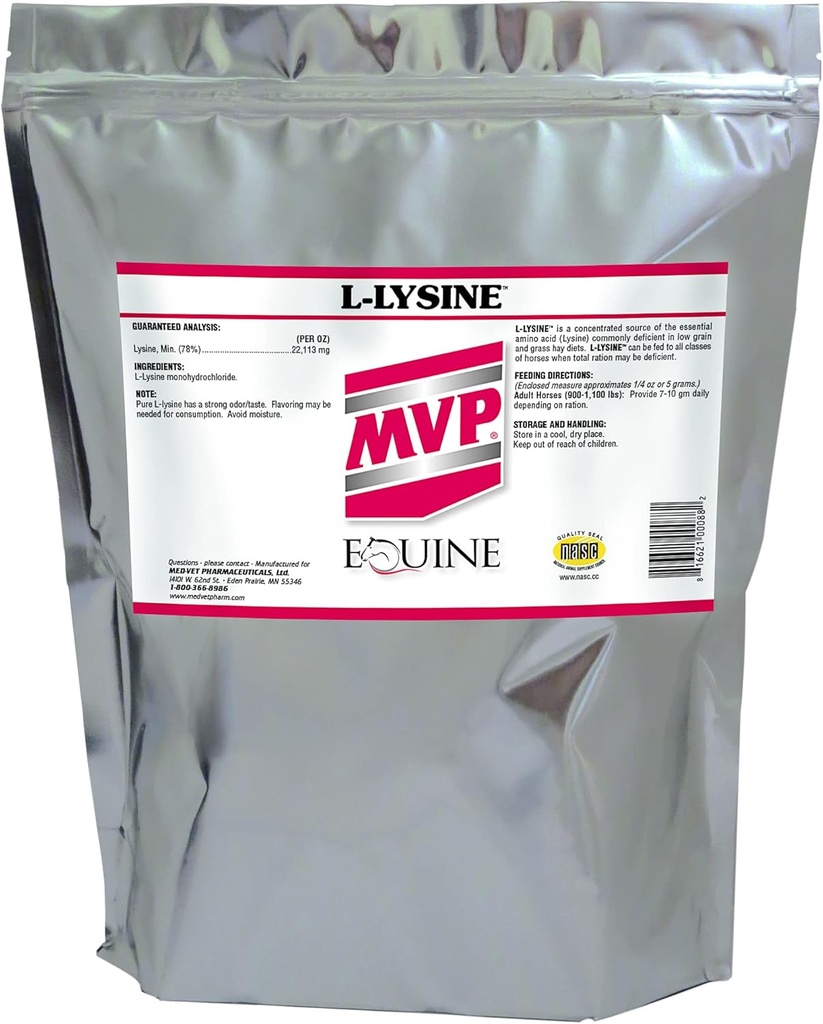 MVP L- Lysine (10lb) за мускулна/имунна поддръжка на конете