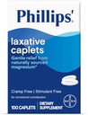 Phillips' Laxative Caplets, Daxili Constipation, Cramp və Stimulant Free Laxatives, 100 Caplets