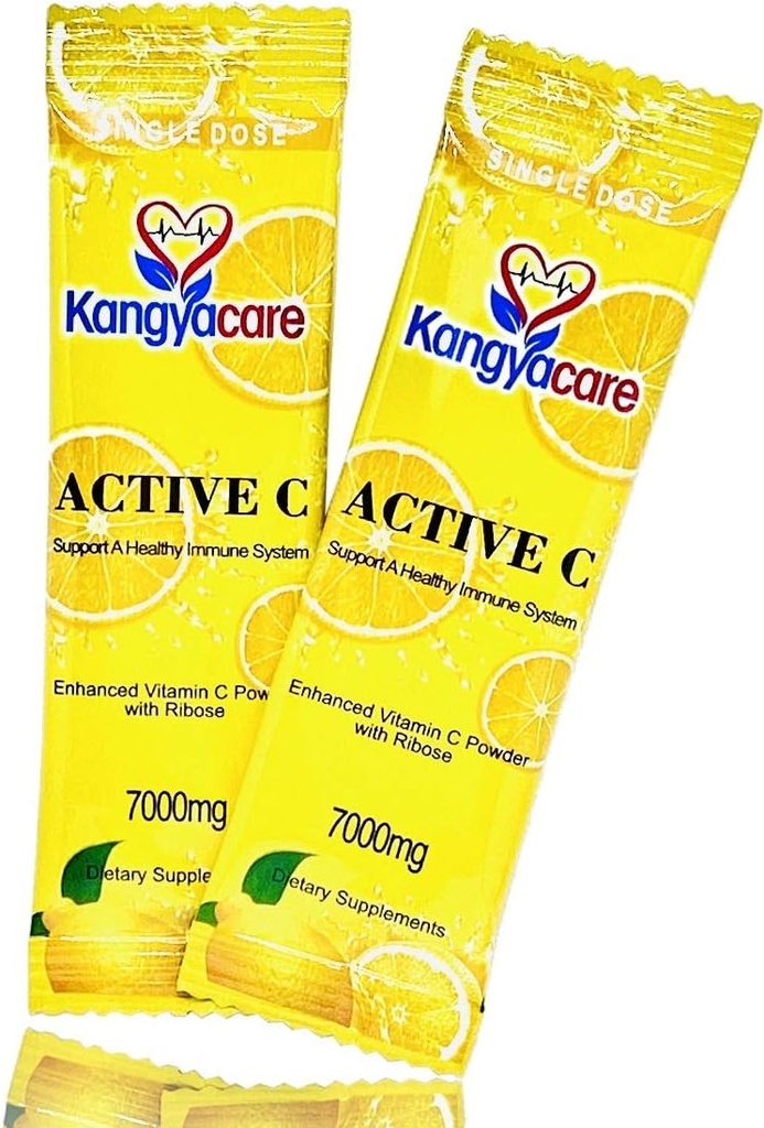 Kangyacare] Active C -20 Packets -Single Dose -7000mg -Extra High Potency Vitamin C Powder -Immune Support & Antioxidant Protection -Enhanced Absorption, Neutral pH
