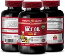 免疫系ブースター - MCTオイル3600MG、100%ピュア - ミディアムチェーントリグリセリド、mctオイルサプリメントソフトジェル、mctオイルピルオーガニック、mctオイルカプセル、mctオイルピル、mctオイル - 1ボトル(120ソフトジェル)
