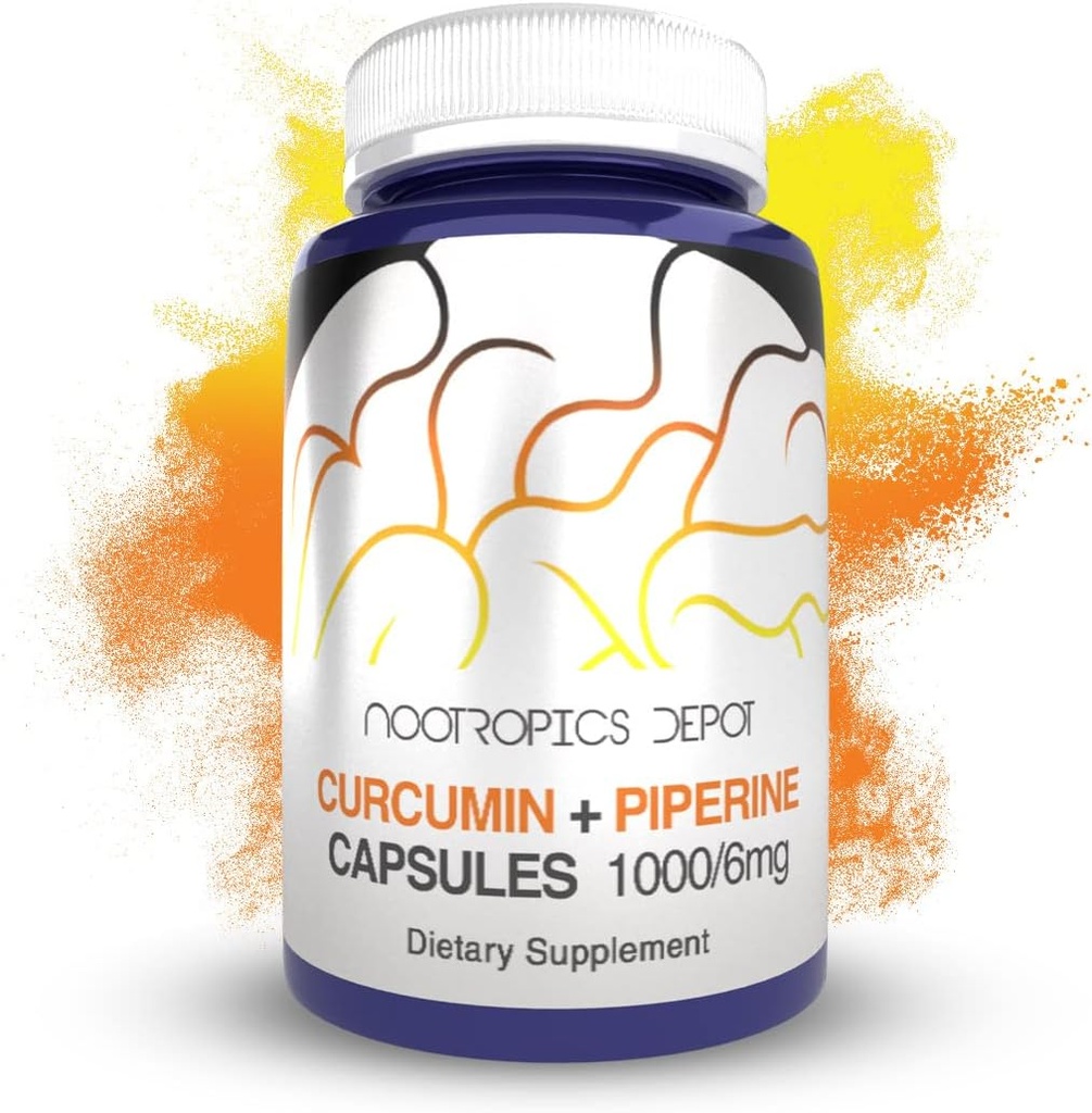 Nootropics Depot Curcumin + Piperine Kapsule 