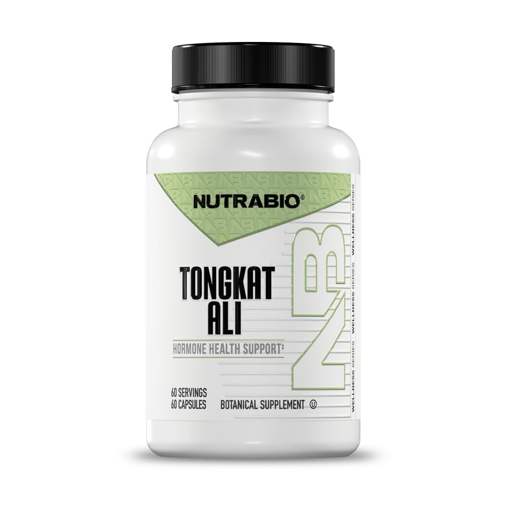 NutraBio Tongkat Ali Longjack 100 Supplement - Natural Support for Muscle Mass, Strength, Performance- Longjack Tongkat Ali for Men- 200mg per Capsule, 60 Servings