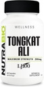 NutraBio Tongkat Ali Longjack 100 Supplement - 근육 질량, 힘, 성능- Longjack Tongkat Ali for Men- 200mg per Capsule, 60 서빙