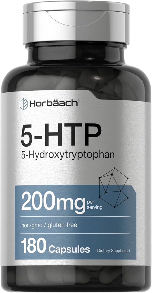 Horbäach 5HTP 200mg əvvəl - 180 Kapsüller | 5 Hidroxytryptophan | Griffonia Simplicifolia