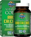 Integratore di calcio crudo del giardino della vita per le donne e gli uomini - Codice di vitamina fatto da cibi interi con magnesio, K2, vitamina D3 e vitamina C più probiotici per la digestione, 120 capsule