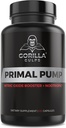 Gorilla Gulps - Първична помпа азотен оксид добавка Nootropic 1500mg Nitrosigine L Arginine & Beet Root for Muscle Growth, Pumps, Blood Flow, Energy & Focus - Max Strength Pre Тренировка N.O. Booster