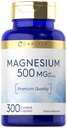 Carlyle Magnesium Oxide 500 mg | 300 Coated Caplets | Vegetarian, Non-GMO & Gluten Free Supplement