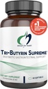 Дизайн за здраве Tri-Butyrin Supreme - 3-in-1 Butyric Acid (Butyrate) Postbiotics for Gut Health & Gut Permeability Support - Tributin Addition with Odor-Minimizing Innovation (60 Softgels)