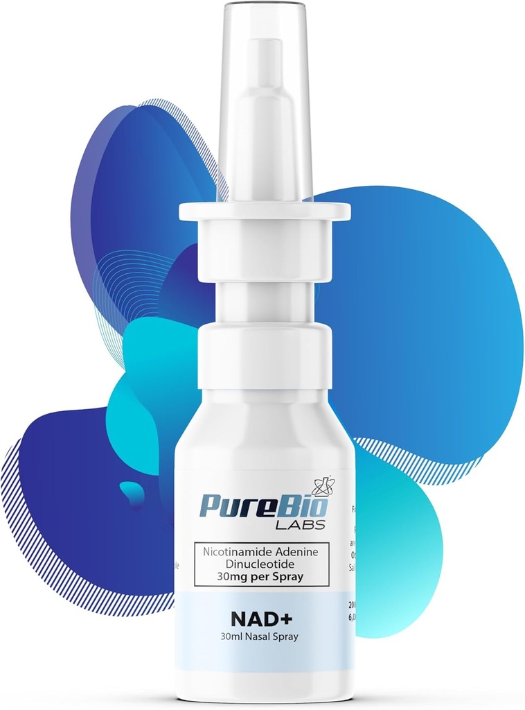 NAD + Nasal Spray - 30mg per Spray, 30ml Total, 200 sprays - Cellulær energi & Metabolisme (1 flaske)