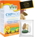 CSP Packs Extra Indarra - Multivitamin eta Mineral gehigarriak E & C osoa, Immunity bitamina gehigarriak Menand Women-entzat, Ongizate-formula osoa laguntza inmunorako, 30 pakete