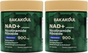 NAD Допълнение - Liposomal Nicotinamide Riboside, Resveratrol, Quercetin, NAD Nicotinamide Resveratrol 900mg, NAD+ Добавка за мъже и жени, 80 капсули 2 опаковки