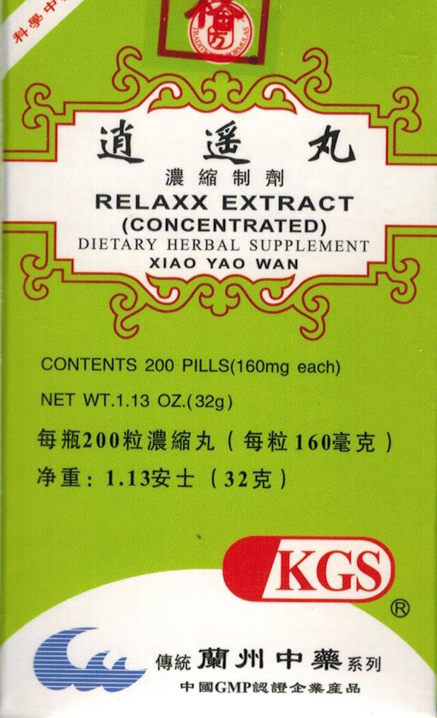 RELAXX EXTRACT (XIAO YAO WAN) 160mg X 200 tablečių buteliuke.
