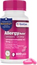 GenCare - Allergia Relief Medicine 124; Antihisztamin Difenhydramine 25mg (600 tabletta per üveg) Value Pack