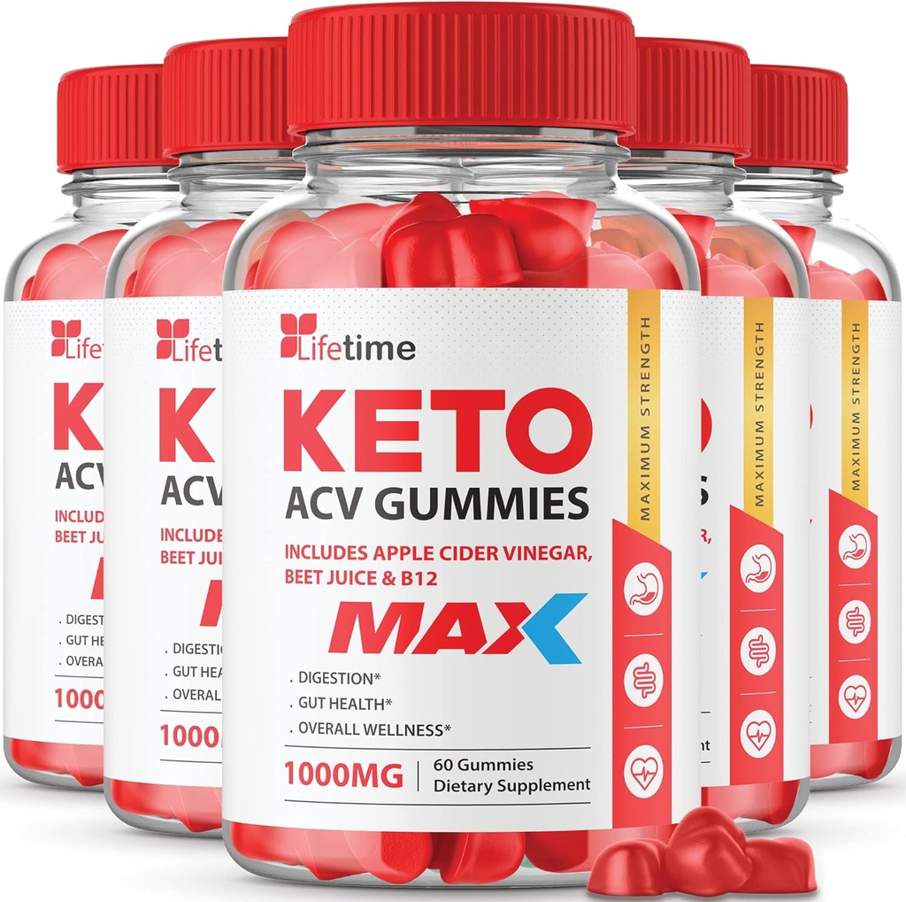 (5 Pack) Keto Max Pastilhas vitalícias - Fórmula oficial, Vegan, Não OGM - Lifetime Keto Plus pastilhas acc, Pastilhas vitalícias com pastilhas vitalícias , Vitamina B12, Raiz de beterraba, Romã (300 chicletes)