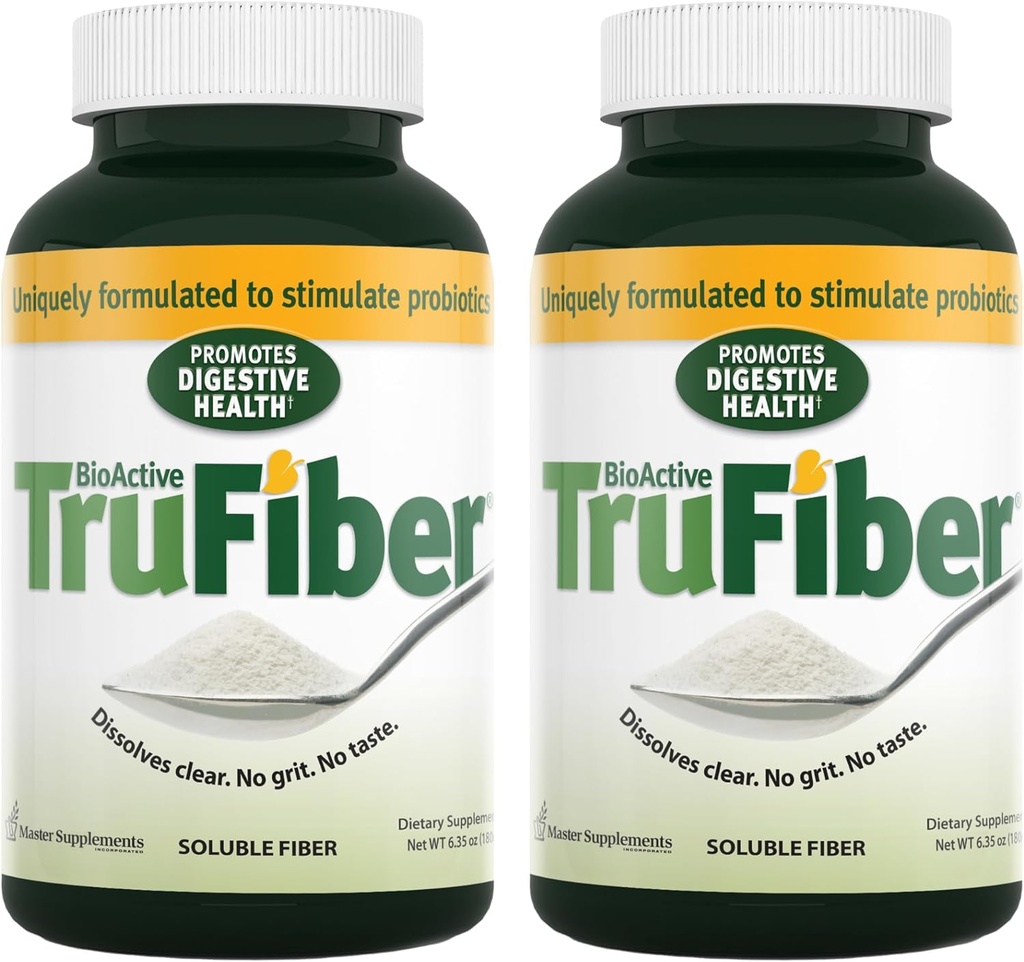 Master papildai TruFiber - 6.35 oz, Paketas 2 - Prebiotic Pluoštas padėti Boost Probiotic Augimas - Palaiko Digestive Health - Vegan, Gluten Free - 100 Iš viso Paslaugos
