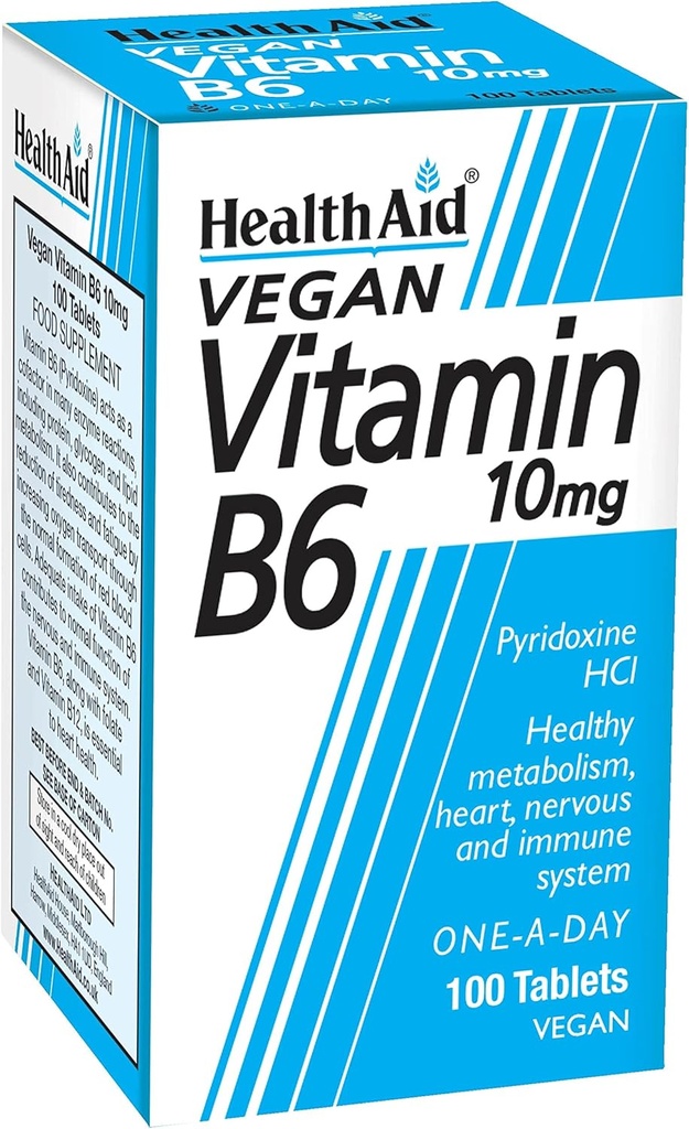 Vitamin B6 (Pyridoxin HCl) 10mg 100 Tabletten