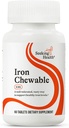 Cercant salut de Ferro Chewable - Mineal suplementari per donar suport a Sanitaty Metabolisme - Aidds Muscle function a Men i Dones - Energia Suport suplementari - 10 mg, 60 taules