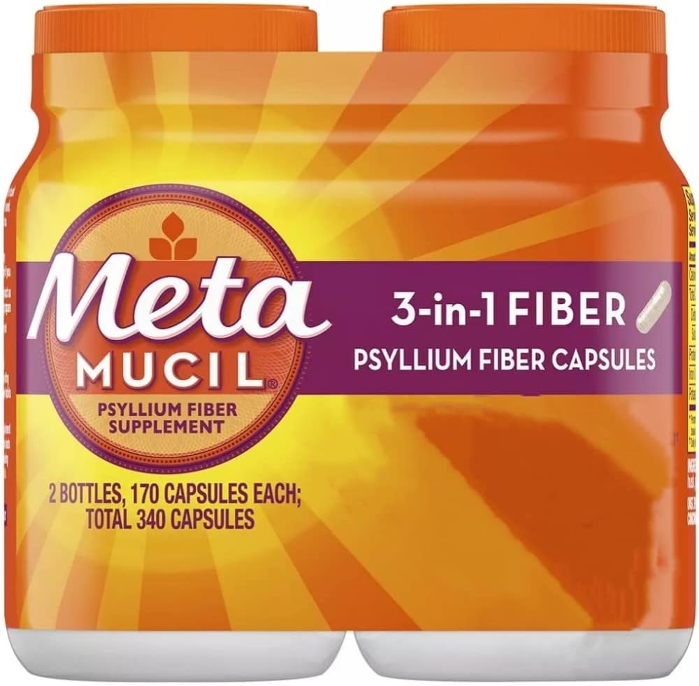 Metaculil Fiber The poly for Regularity, Fiber suplementari, 340 Capsules