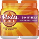 Metamucil Fiber Terapia pentru Regularitate, Fibră Supliment, 340 Capsule