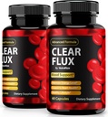 (Eject) Neteja el Flux Pilals, oficial ClearFlux Capules, Implementació de All- Natural, Implementació del Premium per mantenir el nivell Stable i la Circulació de salut, el Flux Natural Neteja la salut (120 Capules)