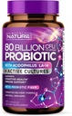 80 Billion CFU Probiotic - Щоденний дайджест Gut Здоров'я добавки для чоловіків і жінок - Lactobacillus кислотофілус, Bifidobacterium & Prebiotics - Non-GMO, клейковини & Dairy Free, Шельф-стабільний - 30 Капсули