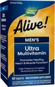 Природата е жива! Men's Daily Ultra Multiвитамини, High Potency Formula, Promotives Heart & Muscle Function*, с метилиран витамин B12, Gluten Free, 60 таблетки