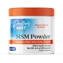 Doctor's Best MSM Powder Supplement for Men & Women - Supports Hair, Skin, Nails, Joint Health, & Mobility, Delivers Beneficial Sulfur with OptiMSM, Gluten Free, Soy Free, Non GMO, Vegan - 8.8 oz