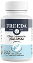 FREEDA Glucosamine MSM – Vegan Joint Flexibility & Mobility Supplement – Vegetarian Glucosamine Without Shellfish – Supports Joint Function – Third-Party Tested – (100 Capsules)