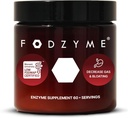 FODZYME® Hjem Kit Digestive Enzymer for Gut helse, Relief for Bloating, Gass, Diarré, Magesmerter, Lav FODMAP, 60 Dose